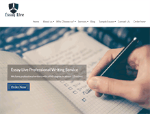 Tablet Screenshot of essaylive.com